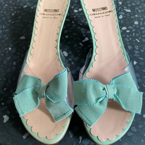 NEW!! Moschino kitten heel sandals size 37‼️ - Picture 1 of 5